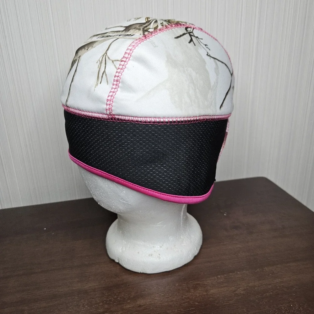 Huntworth Beanie Women OS Pink Camo Ponytail Hole Cold Weather Hunting Gear